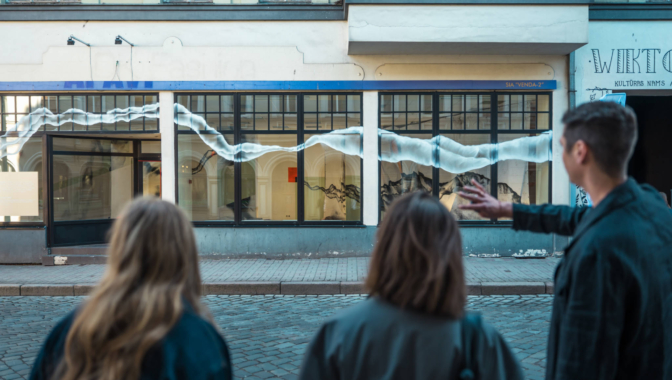 The contemporary art exhibition “At Ease!” will be on display throughout the summer